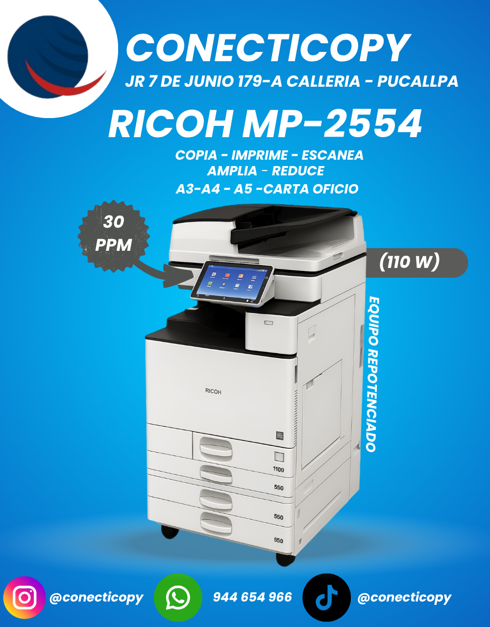 RICOH MP-2554 Fotocopiadora